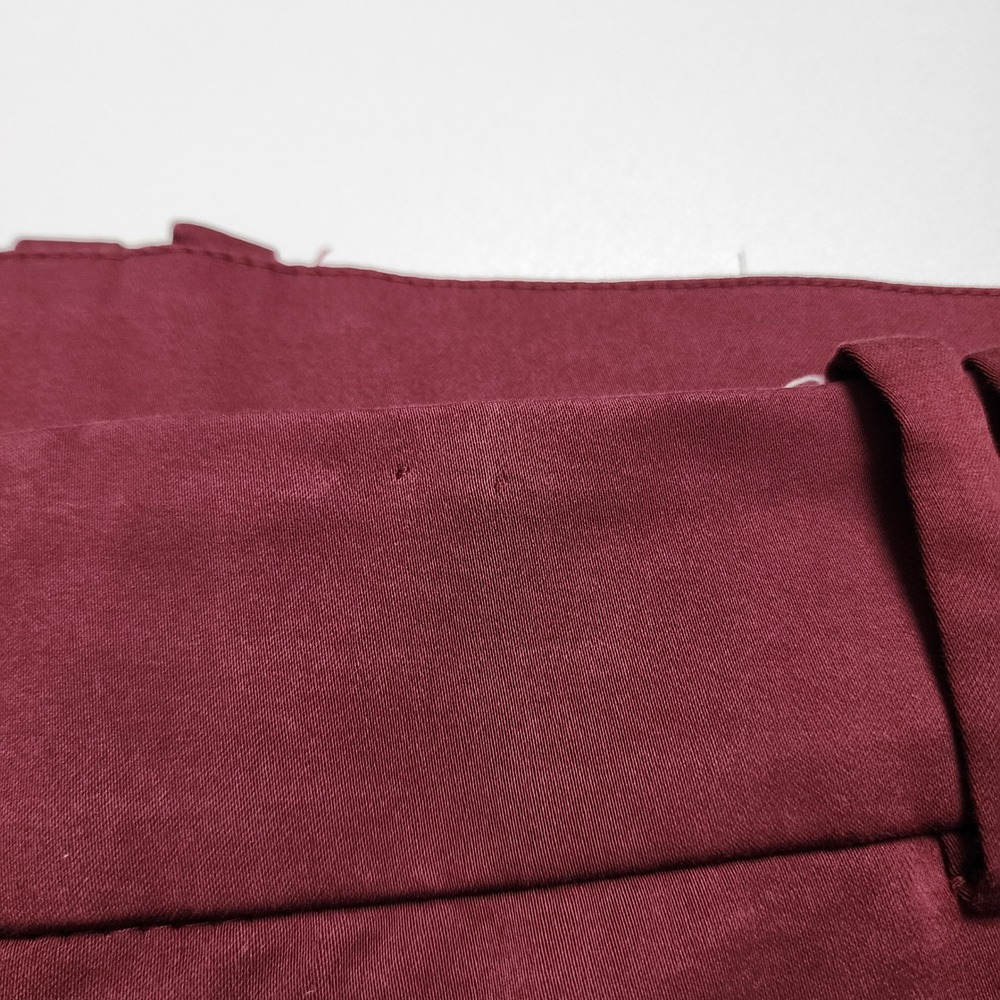 Chicos Womens Sateen Cargo Pants Size 12 Tall Black Currant High Rise Straight - Picture 7 of 14